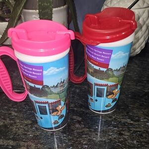 Set of Disney refillable plastic cups